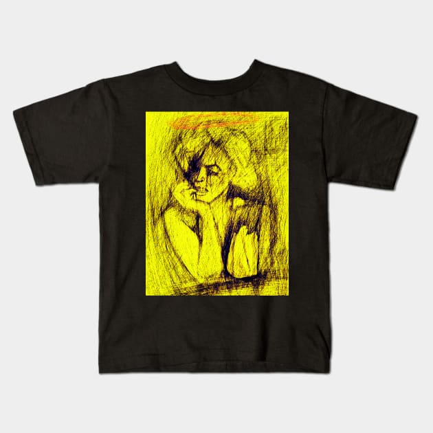 Marilyn Monroe Kids T-Shirt by Anthonie-georges 